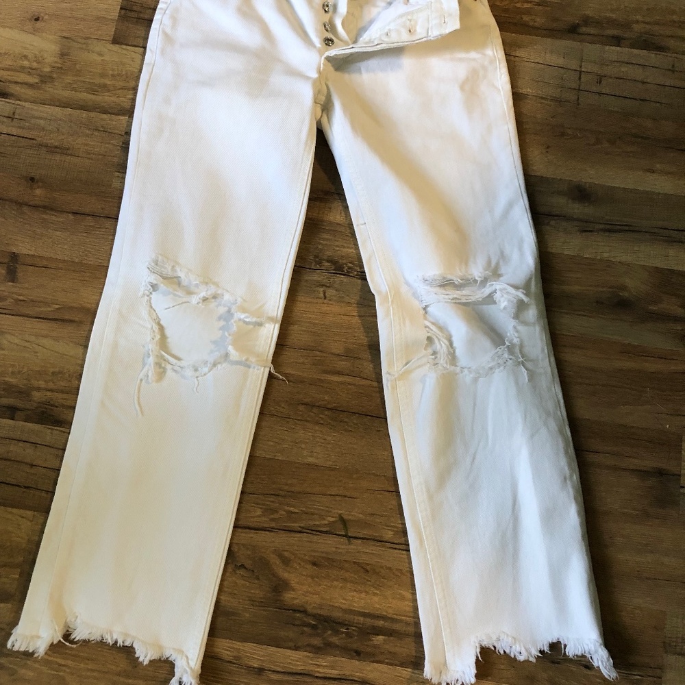 We the free distressed jeans